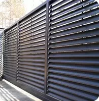 Забор жалюзи металлические
