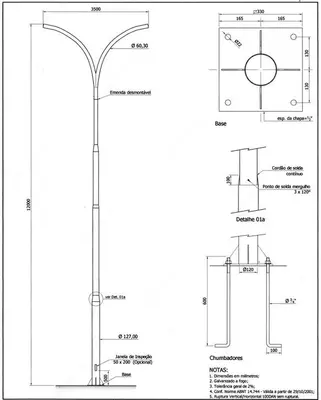 Металлический столб и металлическая опора