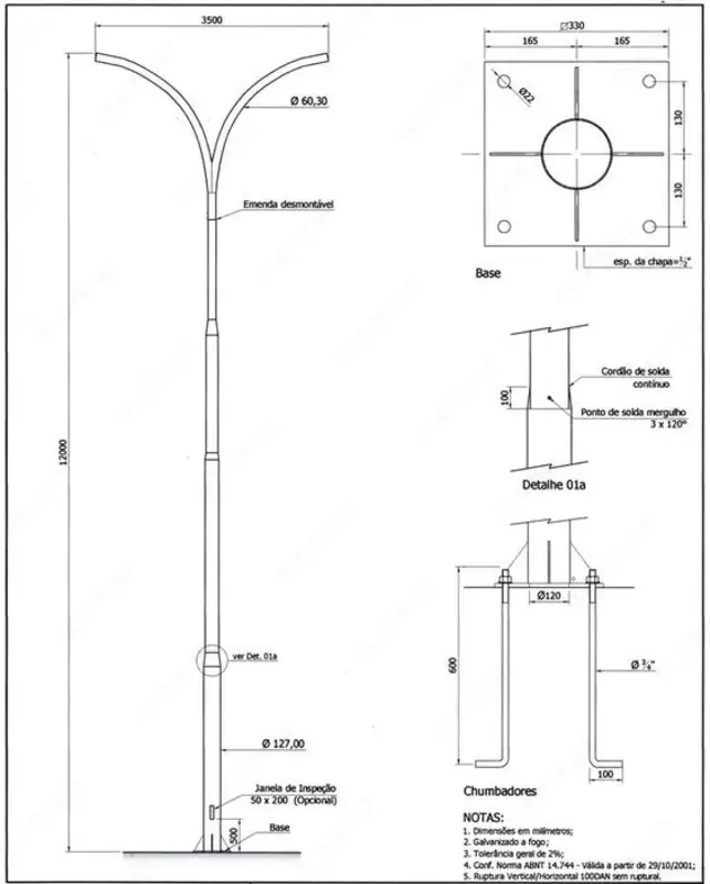 Metall ustun va metall tayanch