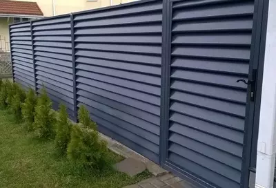Забор-жалюзи металлический