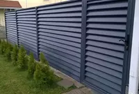 Забор-жалюзи металлический