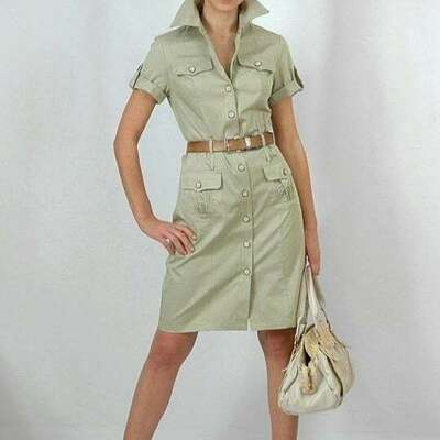 Цена по запросу Платье в стиле Сафари