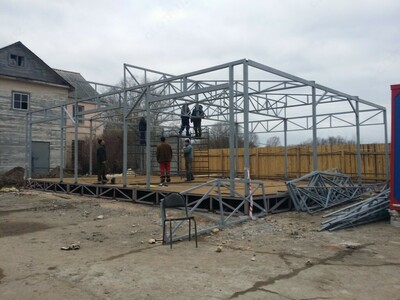 Metall konstruktsiya Hangars Warehouse xizmat ko