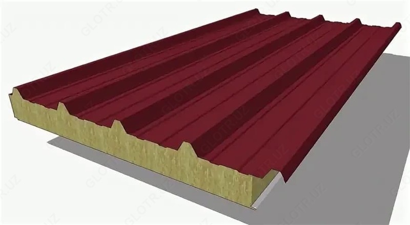 Sandviç panelli tom yopish ko'piklarining qalinligi 100 mm