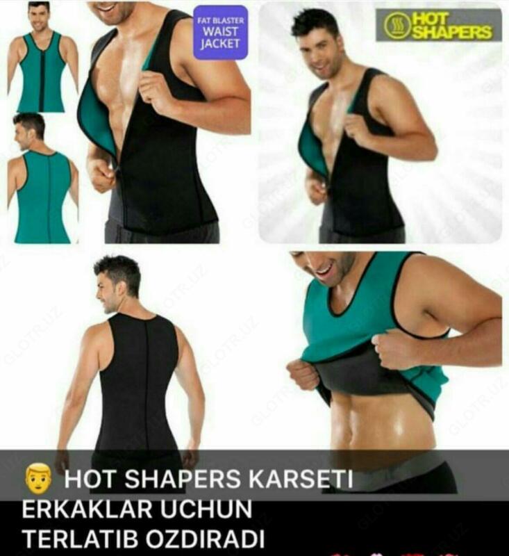 Hot Shaper erkaklar uchun oriq yelek