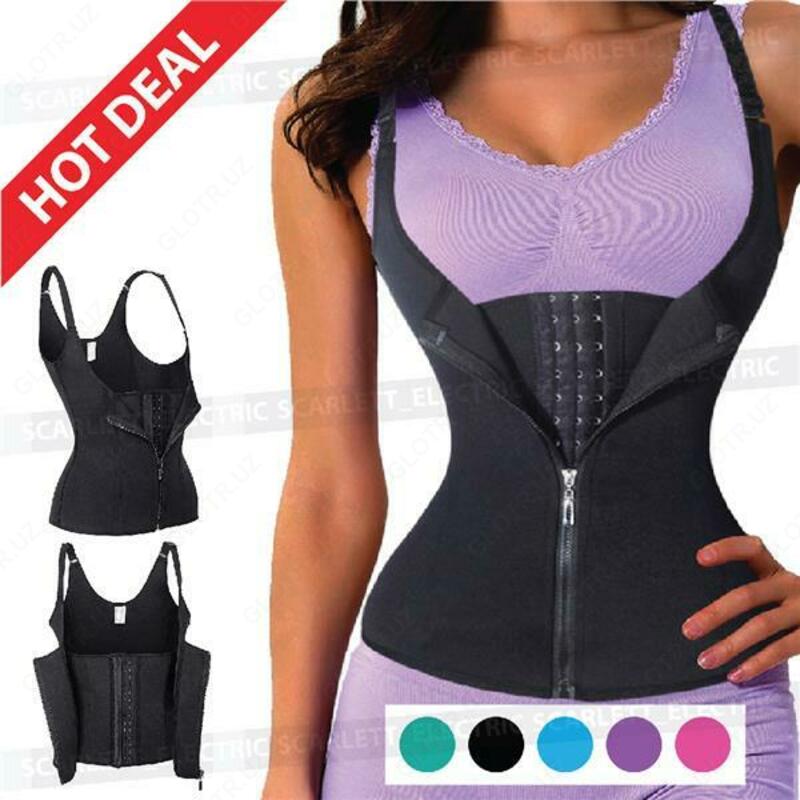 Утягивающий корсет на крючках и молнии