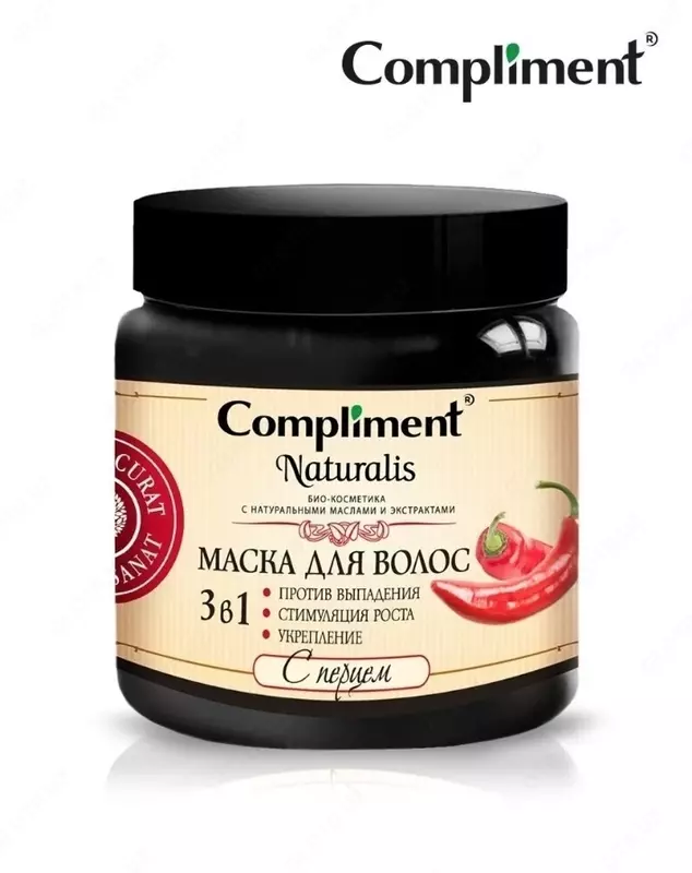  Compliment Naturalis маска 3 в 1 для волос с перцем - 