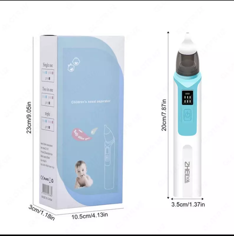  Аспиратор электронный вакуумный назальный для детей - Davoshop.uz