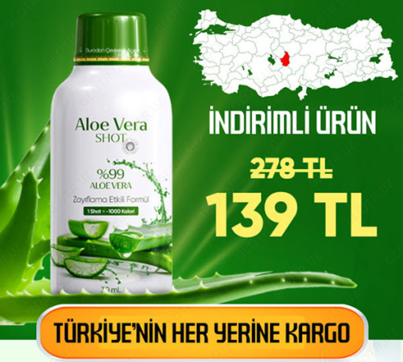 Напиток для похудения Aloe Vera Shot - Shifoshop.Uz