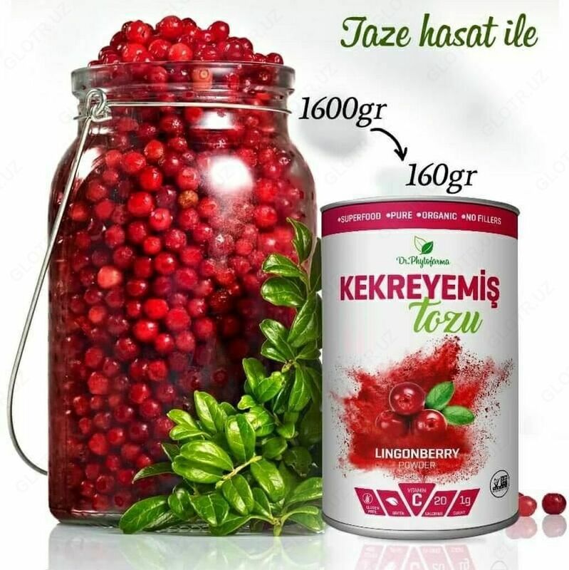 150 000 сум Брусничный порошок для похудения Kekreyemiş Tozu