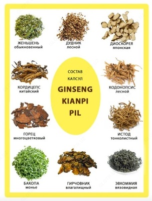 Капсулы для набора веса Ginseng Kianpi Pil - 160 000 сум / шт.