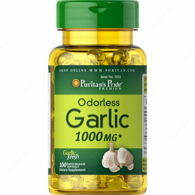 Капсулы чеснока Puritan's Pride Odorless Garlic - 220 000 сум / шт.