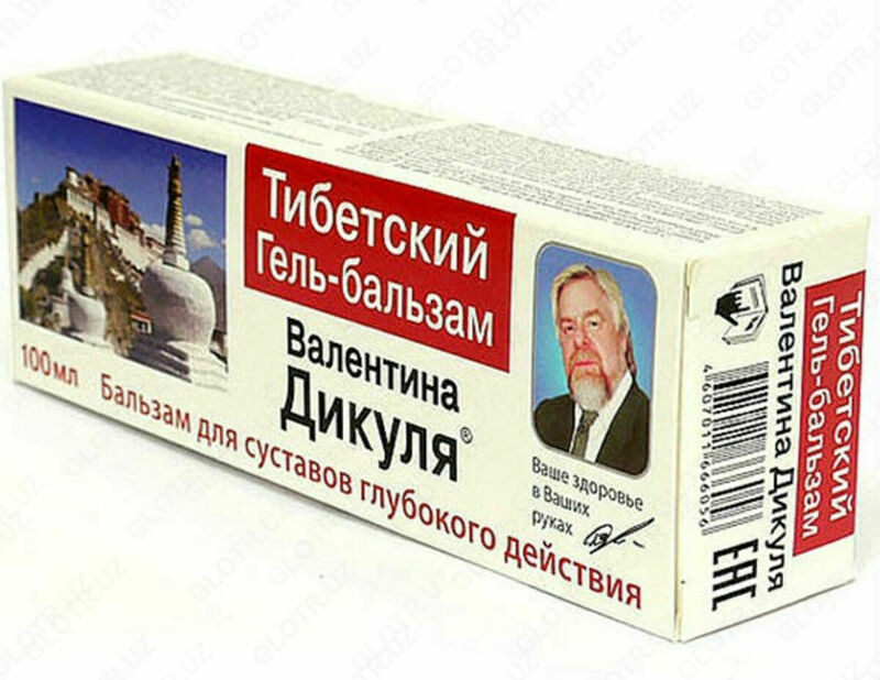 Valentin Dikul tomonidan Tibet gel-balzam