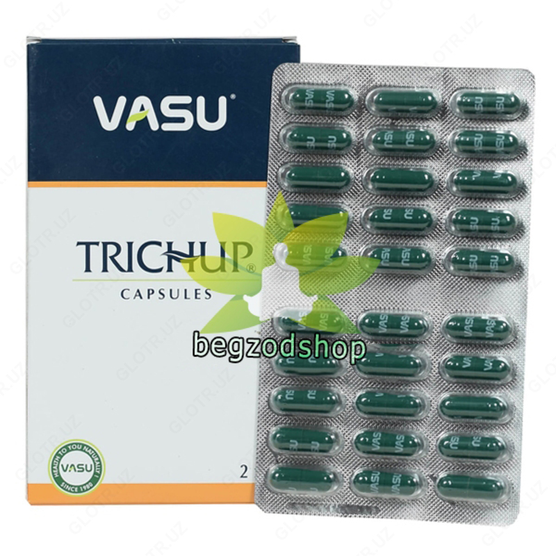 Shifoshop.Uz - Trichup Vasu Ayurveda sochlari uchun kapsulalar