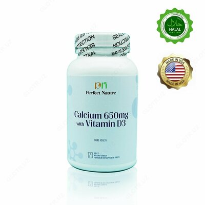 Кальций Д3 Calcium 650mg+D3 Perfect Nature