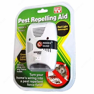 Электромагнитный отпугиватель Pest Repelling Aid Riddex Quad 2 в 1