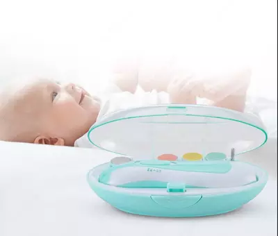 Электрический детский триммер для ногтей с 6 насадками