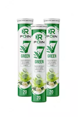 Dr Poin 7 Зеленые шипучие таблетки для похудения - Shifoshop.Uz