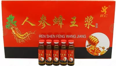 150 000 сум / шт. Маточное молочко с женьшенем Ren shen Feng Wang Jiang 10мл х12