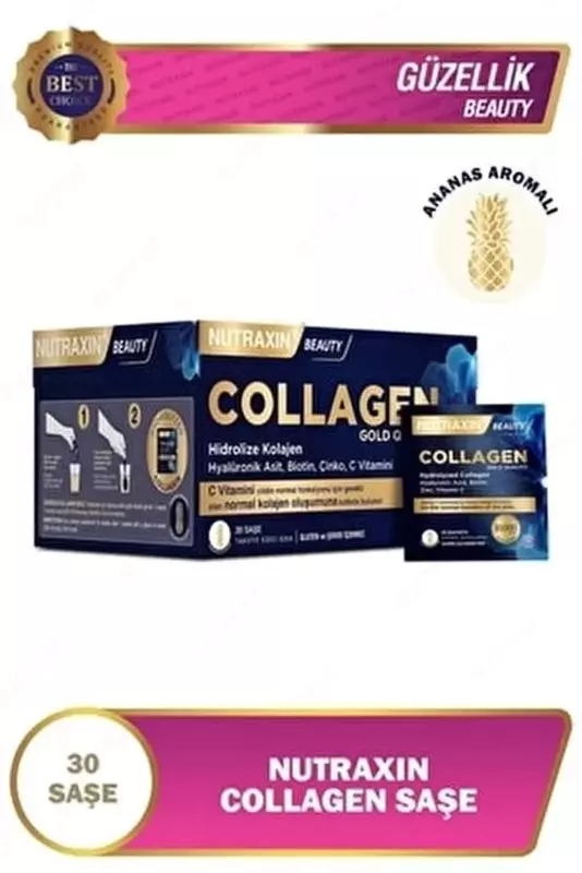380 000 сум Nutraxin Collagen Gold Quality Пищевая добавка 30 пакетиков