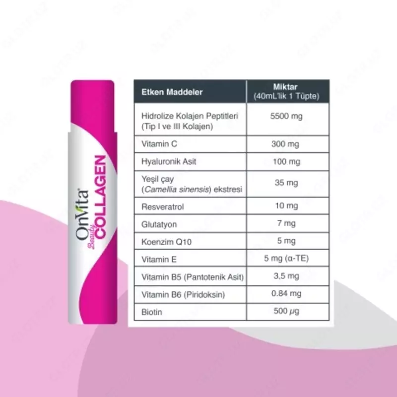 OnVita kollagenini ichish (40 ml dan 30 ta naycha) Shifoshop.Uz