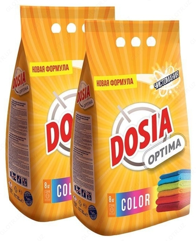 Kir yuvish kukuni Dosia Optima Color qo'l va mashinada yuvish uchun