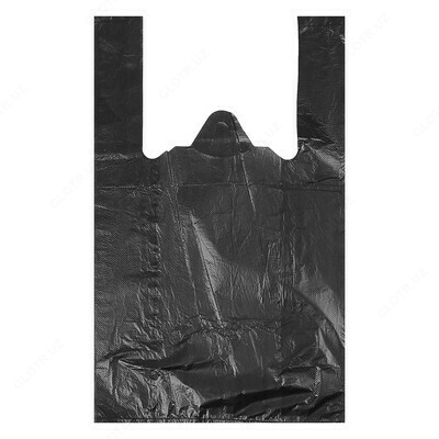 Пакеты Shopp bags 3 кг (Черный) 75 шт.