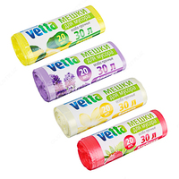 Limon xushbo'y hidli qizil axlat sumkalari: 50cmx70cm / 41l / 25 dona. - {0} so'mdan