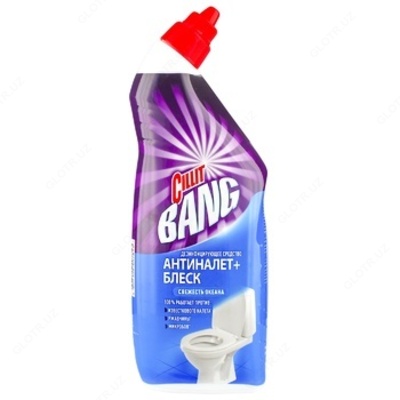 CILLIT BANG Ср-во дез.д/туал Ант-налет+Блеск,Сила весны 450мл х 12