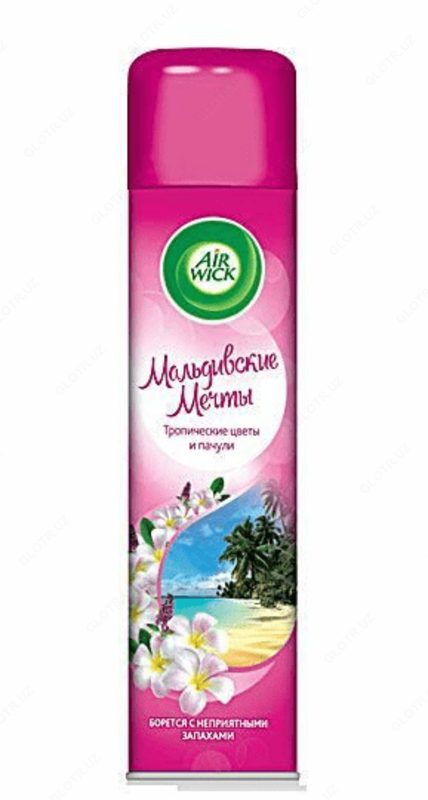 AIRWICK Осв.воз.Мальдивские мечты(Троп.цв.и Пачули) 290мл х12 - от {0} сум