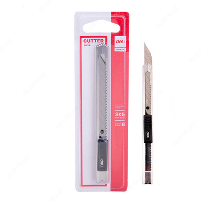 Канцелярский нож Deli 2034 - 5 773 сум от 10 шт.