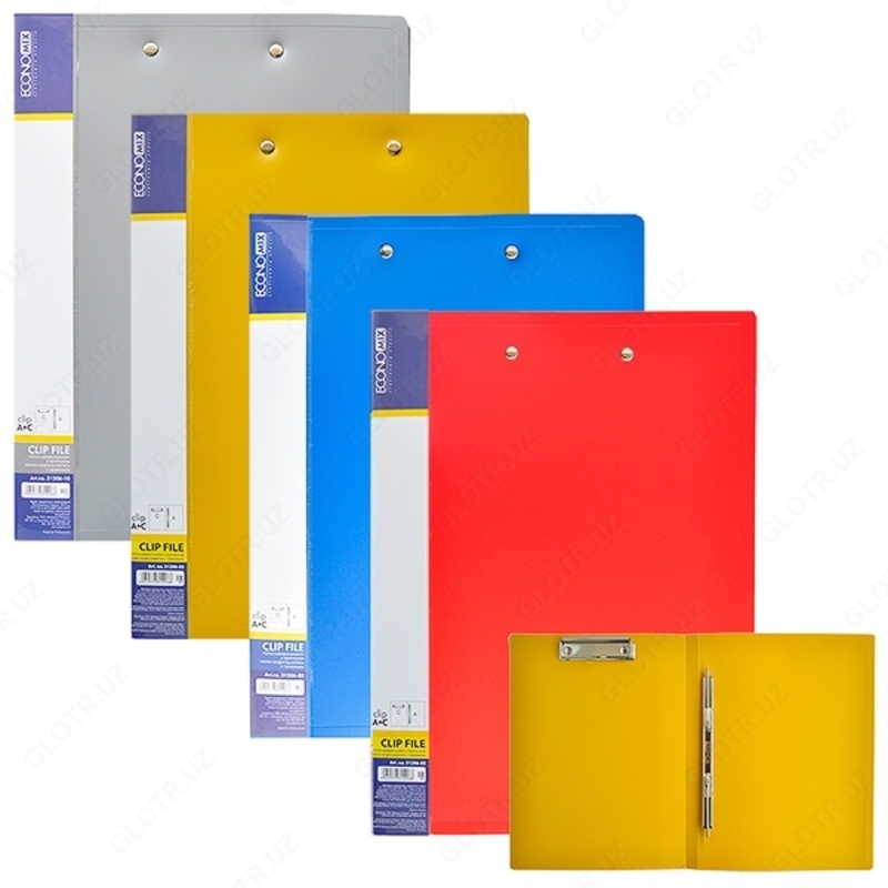 Папка скоросшиватель с клипом А4