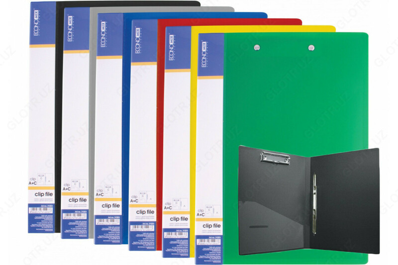 Папка скоросшиватель с клипом А4