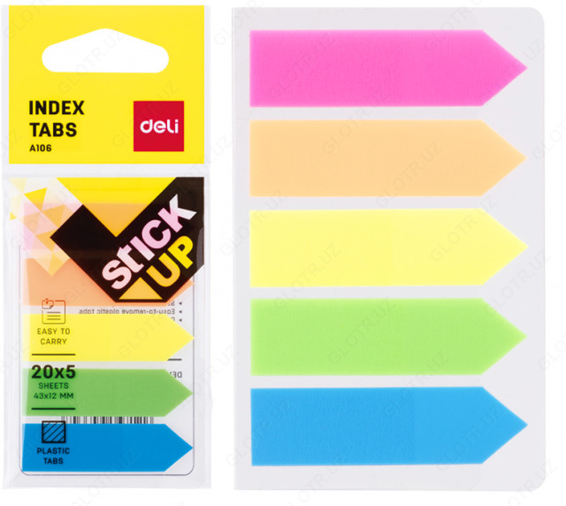 O'z-o'zidan yopishqoq Deli qog'ozi 43x12 mm - {0} so'mdan