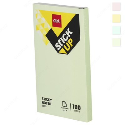 Самоклеящаяся бумага Deli 76x126мм