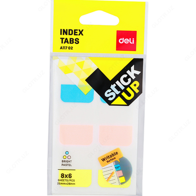 Самоклеящаяся бумага Deli 25x28мм