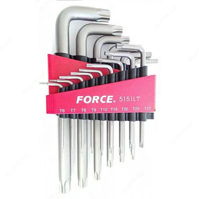 Torx Forsage F-5151LT bilan olti burchakli kalitlar to'plami