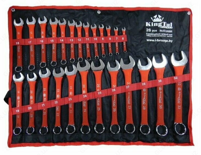 Kombinatsiyalangan kalit to'plami KingTool Kraft KT-3026k