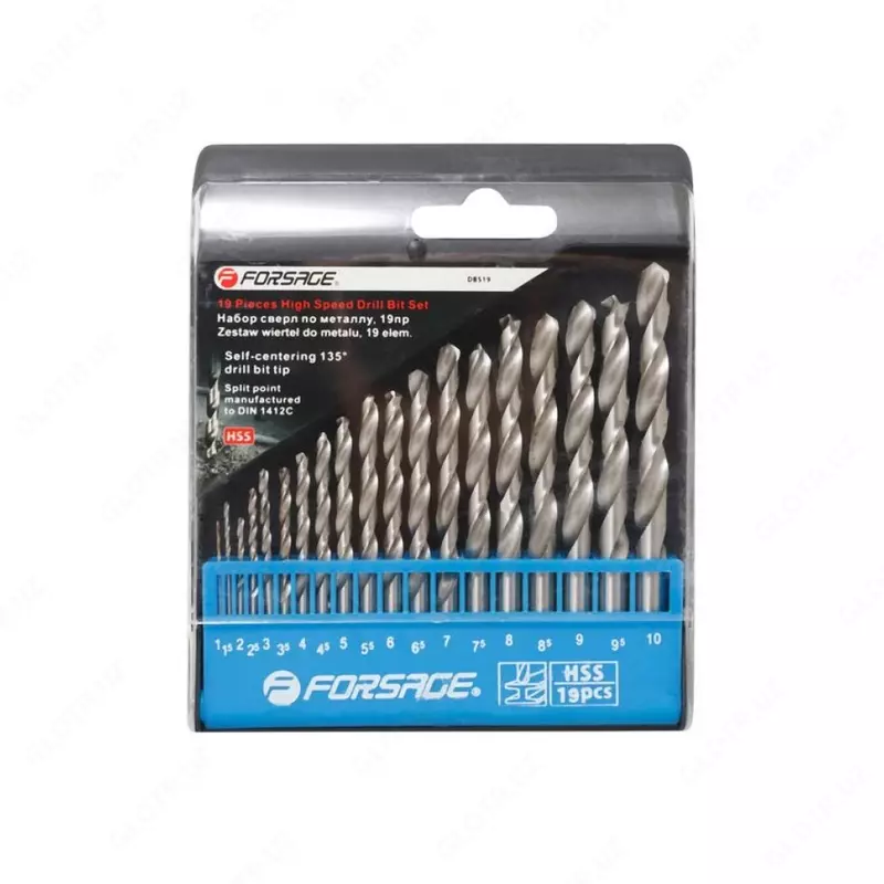 Forsage F-DBS19 burg'ulash uchlari to'plami