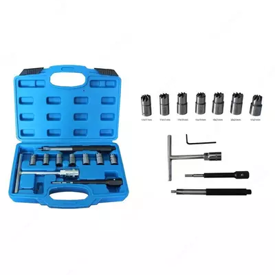 Набор фрез для чистки и восстановления посадочных мест дизельных форсунок RockForce RF-907G11 - 567 387 сум от 5 шт.