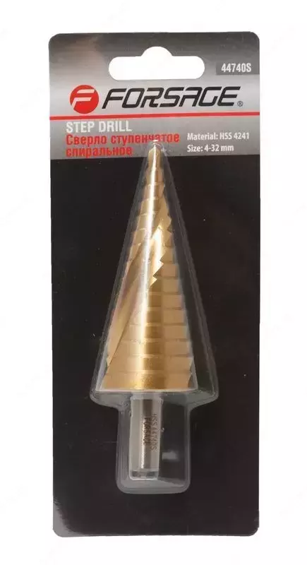 Сверло ступенчатое спиральное Forsage F-44740S