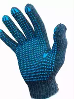 Paxta trikotaj qo'lqoplar 67 gr PVX bilan