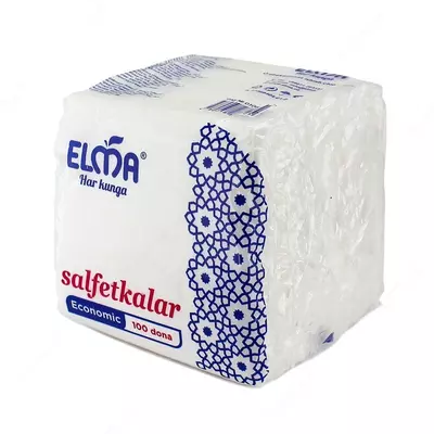 Salfetkalar Elma 23x23 100 dona 24 dona (225) - 3 976 so'm 10 donadan
