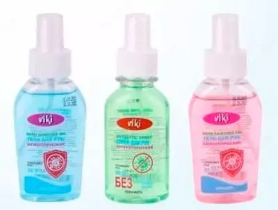 Антисептический cпрей для рук "VIKI" 100 мл - 5 290 сум от 100 шт.