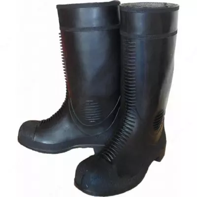 Metall burunli rezina etiklar