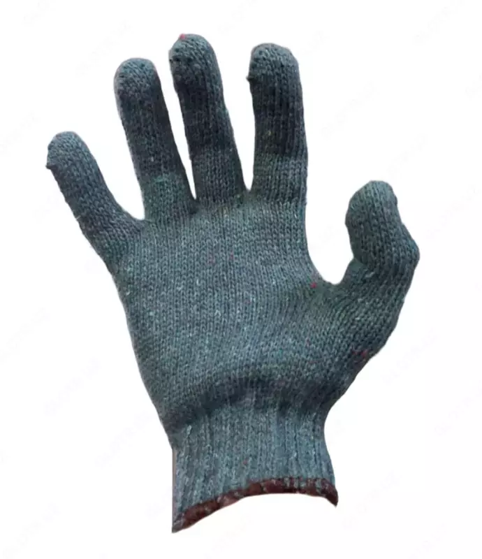 Перчатки рабочие плотные вязанные