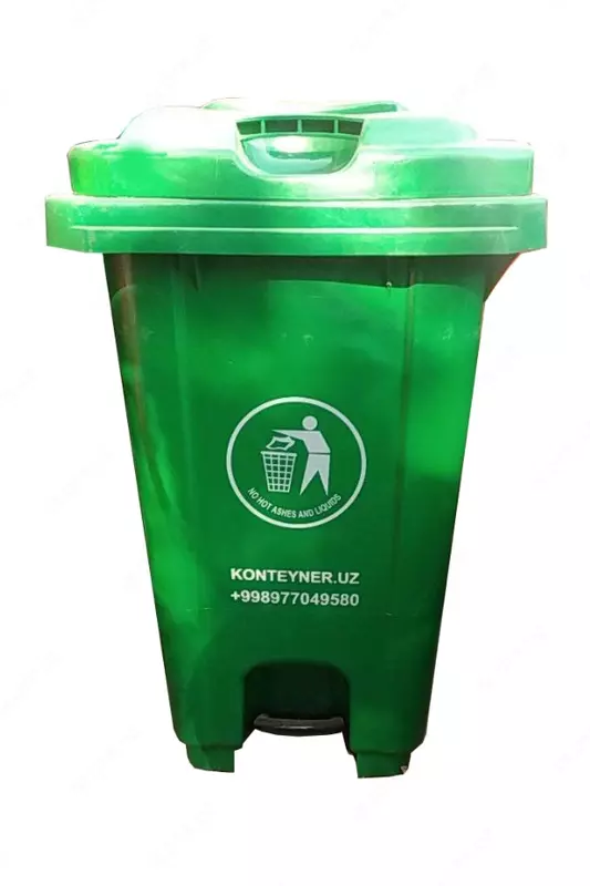 80 litrli pedalli plastik konteyner