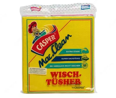 Universal salfetkalar (teshilgan) "Casper" Mac Clean, 30 x 30 sm, 3 dona (Kod - 386) Assortiment