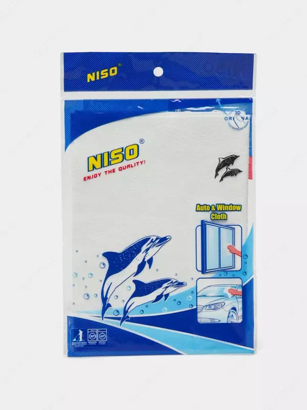 Универсальная салфетка (микрофибра 100%) "Niso" Дельфин Gigant