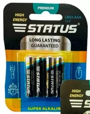 AAA LR03 tipidagi "Status" batareyalar to'plami